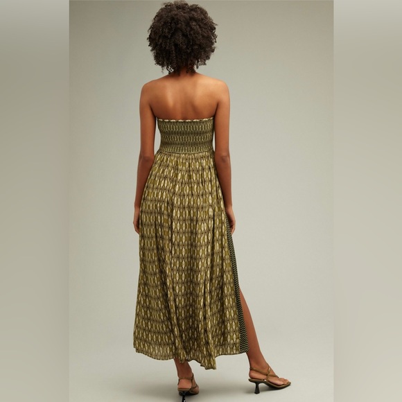 Anthropologie - Siddhartha Bansal smocked strapless maxi dress - Picture 8 of 8
